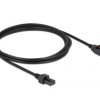 Delock Kabel zasilania Wtyczka zasilania USB 24V, 4-stykowe złącze Mini DIN 5.00 m czarny 85954