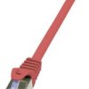 kabel LAN LogiLink CQ3054S, 1 szt., RJ45, CAT 6a, S/FTP, 2.00 m, czerwony