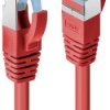 kabel LAN LINDY 47166, 1 szt., RJ45, CAT 6, S/FTP, 5.00 m, czerwony
