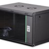 Szafa sieciowa wisząca Dynamic 19 7U rack 600x450, drzwi szyba, czarny, niezłożona, 60kg DN-37101