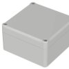 ABS enclosure, (L x W x H) 100 x 100 x 57 mm, light gray (RAL 7035), IP65, 63212000