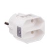 Rozgałęźnik 2-gniazdowy - 2x2P-euro, bez uziemienia, biały / 12710