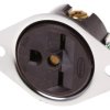 Złącze sieciowe Gniazdo Montaż na panelu 2P+E NEMA 6 - 15R 15A