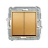 ICON Mechanizm łącznika jednobiegunowego ze schodowym (wspólne zasilanie) złoty 29IWP-10.1