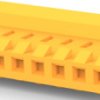 Socket housing, 9 pole, pitch 3.96 mm, straight, orange, 3-640426-9