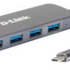 Koncentrator USB C USB 1.1, USB 2.0, USB 3.0 DUB-2340 USB 5 Magistrala USB USB C, D-Link