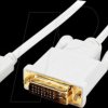 MDP2DVIMM3WS Cable, mini DP connector > DVI connector, 0.9 m
