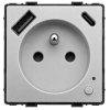 Gniazdo elektryczne z uziemieniem z USB A+C 20W z pomiarem energii (watomierz) ZigBee grafitowe podtynkowe (moduł bez ramki) - T