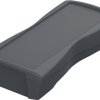 ABS handheld enclosure, (L x W x H) 159.4 x 77.9 x 33.5 mm, gray (RAL 7024), IP40, 82600124