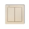 Deco Nadajnik 2-Klawiszowy 4-Kanałowy Do Systemu Exta Free Beżowy 1Def-2