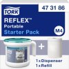 TORK 473186 Reflex™ Dozownik ręczników papierowych tworzywo sztuczne biały, turkusowy 1 szt.