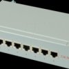 26110304 Patch panel, 8-port, Cat. 5e, grey