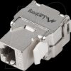 KSF5-2000 Keystone module, RJ45 Cat.5e FTP 180° socket, silver