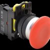Przycisk sterowniczy grzybkowy 22mm IP65 czerwony NC zestaw
