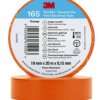 Taśma izolacyjna 19mm x 20m PVC Temflex 165 pomarańczowa 7100184805 /100szt./