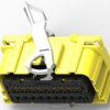 Socket, 54 pole, 3 rows, yellow, 2098922-8