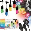Girlanda ogrodowa 20m IP65 40xE27 LED 1W kolorowe łańcuch świetlny