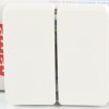 331413003 HK02 surface double rocker switch with arrow symbol, Arctic whit