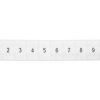 Oznacznik do złącz szynowych, opisówka ZB 6 numerowana od 1-10 kolor biały /10szt./