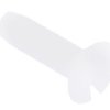Śruby maszynowe M3 łeb z łbem stożkowym Nylon długość 10.0mm skok 0.50mm