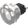 Vandal-proof pushbutton, natural, unlit , 3 A/240 V, 22 mm, IP65/IP67, 82-10-000422