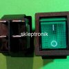 Przełącznik ON/OFF 12V MK-521 szeroki zielony