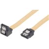 Renkforce RF-4174575 SATA II Cable L-Type 50cm Yellow Short Plug 1x Angled Bulk