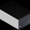 Die-cast aluminum enclosure, (L x W x H) 153 x 100 x 63 mm, black/silver, 333.18 SCHW./SILBER