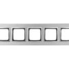 Simon 54 Nature Ramka Pięciokrotna Metal Inox Klasyczny Drn5/77