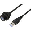 TRU COMPONENTS TC-13543568 USB 3.0 Female to Male 0.5m Plastic Waterproof Cable