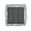 MINI Wyłącznik potrójny grafitowy mat 28MWP-7 KARLIK