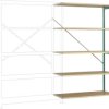 Manuflex RP1128.0001 Moduł rozszerzający do regału (S x W x G) 960 x 2600 x 300 mm podłoga drewniana