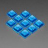 Translucent Blue DSA Keycaps for MX Compatible Switches (10 pack)
