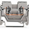 2-wire feed-through terminal, spring-clamp connection, 0.08-2.5 mm², 1 pole, 24 A, 8 kV, gray, 280-601