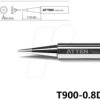 T900-0.8D Soldering tip, 0.8 mm, pencil-shaped, straight