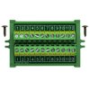 Screw Mount 24A/400V 12 Position Screw Terminal Block Distribution Module