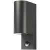 Sygonix SY-6028440 LED Outdoor Wall Light black with motion detector