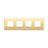 Ramka ozdobna Eikon Evo, 2+2+2+2M, Total Polished Gold, 21669.G09