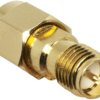 Coaxial adapter, 50 Ω, SMA plug to RP-SMA socket, straight, ADP-SMAM-RPSF-G