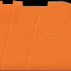 2000-1392 End and intermediate plate for WAGO 2000, orange