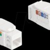 90720 Keystone Module RJ45 jack to LSA Cat.6A UTP 90° toolfree