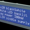 EA DIP205B-4NLW 4x20 DIP text display, blue/white
