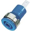 Stäubli 233070-23 SLB4-F/A safety jack socket blue Ø4mm 1pc insulated body