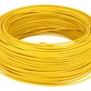Przewód; montażowy; H05V-K (LgY); 1 żyła; linka; Cu; 0,75mm2; żółty; PVC; -30...+80°C; 300/500V; karton 100m; Helukabel; RoHS; 2