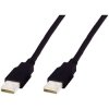 Digitus AK-300100-030-S USB cable USB 2.0 USB-A plug, USB-A plug 3.00 m Black
