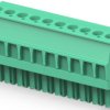 PCB terminal, 10 pole, pitch 3.81 mm, AWG 30-14, 11 A, cage clamp, green, 1-1986374-0