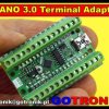 Atmega328P Nano 3.0 CH340 USB + Terminal Adapter