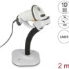 90565 USB Barcode Scanner 1D with stand - Laser - light grey