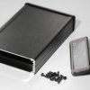 Aluminum RF enclosure, (L x W x H) 160 x 104 x 32 mm, black, IP54, 1457L1602EBK