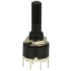 Przełącznik; obrotowy; SR16A-1x3-18T20; 3xON; 3 pozycje; bistabilny; na panel; przewlekany (THT); 1 tor; czarny; 0,3A; 60V DC; c